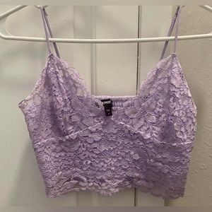 Express Lavender lace top